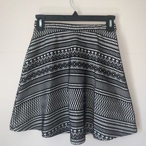 Aztec design A-line skirt